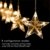 138 LED 2.5M Lichterkette Sternenvorhang, LED Sternenlichterkette Lichter, Weihnachtsdeko Weihnachtsbeleuchtung Deko Christmas Lichtervorhang Innen Außen, LED String Licht (2.5m mit 138LEDs) - 3