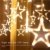 138 LED 2.5M Lichterkette Sternenvorhang, LED Sternenlichterkette Lichter, Weihnachtsdeko Weihnachtsbeleuchtung Deko Christmas Lichtervorhang Innen Außen, LED String Licht (2.5m mit 138LEDs) - 4