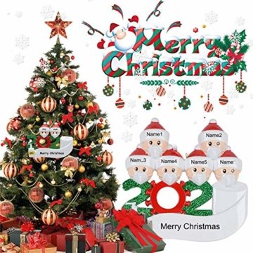 Cymax 2020 Christbaumschmuck Weihnachtsanh/änger Familie von 3 DIY Personalisierte Weihnachten h/ängende Dekorationen f/ür Weihnachtsbaum Weihnachten Urlaub Familie