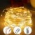 [220 LED] Lichterkette, 25M 8 Modi lichterkette außen strom lichterketten wasserdicht außen/innen Kupfer Lichterketten mit Remote-Timer zum Schlafzimmer, balkon möbel, Party, Weihnachten (Warmweiß) - 1