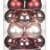 24 Christbaumkugeln GLAS 6cm // Weihnachtskugeln Baumkugeln Baumschmuck Weihnachtsdeko Kugeln Glaskugeln Dose, Farbe:Avenue of Romance ( rosa magnolie ) - 1