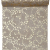 3 Meter Jute Tischläufer Weihnachten Sterne in Hellbraun/Gold, 28 cm - 