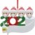 3D dreidimensional Deko Ideen Weihnachten,2020 Personalisierte Überlebende Familie Von 2, 3, 4, 5 Weihnachten 2020 Feiertags Deko DIY Name Segen Harz Schneemann Weihnachtsbaum Hängen Anhänger - 1