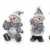 4x Deko Figur Schneemann im Set je 6 cm, Polystein mehrfarbig, Schneemänner Dekofiguren Geschenkanhänger Kranzdeko Winterdeko - 3