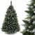 AmeliaHome 07898 180 cm Künstlicher Weihnachtsbaum PVC Tannenbaum Christbaum Kiefer Diana Weihnachtsdeko - 4