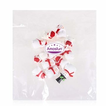 Amosfun 13 stücke Weihnachten Miniatur Ornamente Desktop Handwerk Micro Landschaft Harz Weihnachten X'Mas Decor kleine Ornamente schneemann weihnachtsmann Weihnachtsbaum(zufällig) - 3