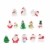 Amosfun 13 stücke Weihnachten Miniatur Ornamente Desktop Handwerk Micro Landschaft Harz Weihnachten X'Mas Decor kleine Ornamente schneemann weihnachtsmann Weihnachtsbaum(zufällig) - 1