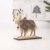 Amosfun 2 Stücke Holz Rentier Figur Elch Hirsch Figur Statue Weihnachten Dekofigur Tierfigur Weihnachtsfigur Xmas Deko Büro Tischdeko Weihnachtsdeko Weihnachtsschmuck - 3