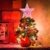 AsperX Weihnachtsbaum Stern Mehrfarbiger Christbaumspitze Weihnachtsstern Baum Stern Weihnachtsbaumspitze Leichter batteriebetriebener Tree Topper für Weihnachten（22cm） - 4