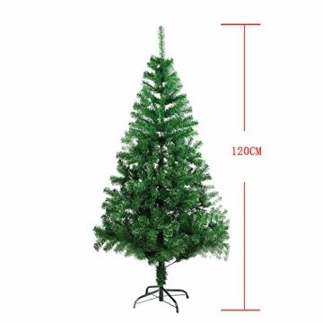 BAFYLIN Künstlicher Weihnachtsbaum Tannenbaum Kiefernadel Christbaum Dekobaum Kunstbaum (Grün, 120cm) - 3