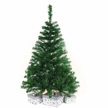 BAFYLIN Künstlicher Weihnachtsbaum Tannenbaum Kiefernadel Christbaum Dekobaum Kunstbaum (Grün, 120cm) - 4