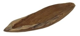 Beho Natürlich gut in Holz Teak Deko Schale Boot Dulang Boat Tray ca. 52x15x7 cm Unikat handgefertigt mit Zertifikat geeignet für Lebensmittel 2606 - 1