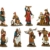 Bertoni 8 einfache Krippe Figuren in historischen Kostüme, Holz, Mehrfarbig, 10 x 30 x 30 cm - 1