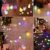 BrizLabs 50er LED Kugel Lichterkette Bunt 5M Batterie Partybeleuchtung Globe Außen, 8 Modi und Timer Funktion, Innen Weihnachtsbeleuchtung Stimmungslichter für Zimmer Hochzeit Party Deko, Mehrfarbig - 4