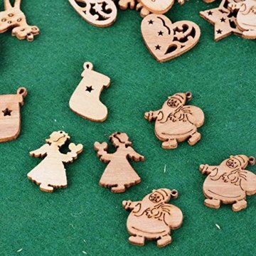 Buondac 0 Stk Kleine Anhanger Holz Weihnachten Deko Fur Weihnachten Geschenke Diy Handwerk Basteln Bonboniere Geschenkbox Adventskalender Sackchen Weihnachtskalender Box Usw Dekohanger Weihnachtsdeko