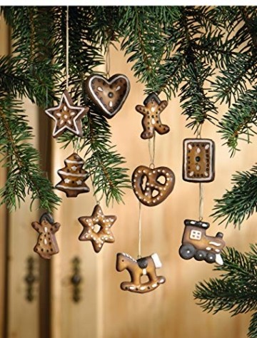 Christbaumschmuck Terracotta-Lebkuchen 10er Set - 2