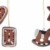 Christbaumschmuck Terracotta-Lebkuchen 10er Set - 3