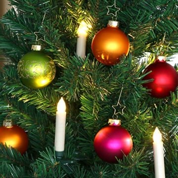 com-four® 72x Kugelaufhänger für Weihnachtsbaumschmuck - Aufhänger für Christbaumkugeln - Perfekt für Weihnachtskugeln - 2