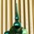 com-four® Christbaumspitze in blaugrün glänzend, Weihnachtsbaumspitze aus echtem Glas für Weihnachten, Tannenbaumspitze für Ihren Christbaum, 28 cm - 3