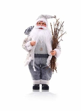 DecoKing 46234 Weihnachtsmann 46 cm Nikolaus Weihnachtsfigur Weihnachtsdeko Weihnachtsschmuck Weihnachten Vlad - 1