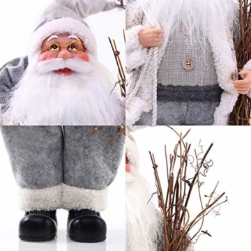 DecoKing 46234 Weihnachtsmann 46 cm Nikolaus Weihnachtsfigur Weihnachtsdeko Weihnachtsschmuck Weihnachten Vlad - 4