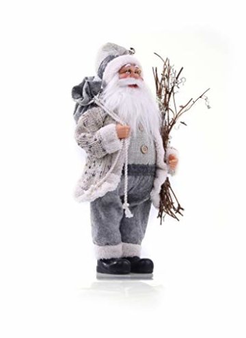 DecoKing 46234 Weihnachtsmann 46 cm Nikolaus Weihnachtsfigur Weihnachtsdeko Weihnachtsschmuck Weihnachten Vlad - 5