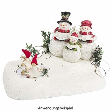 Deko-Figur, Schneemannfamilie, 13cm x 14cm x 10cm - 2