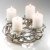 Deko-Kranz Adventskranz aus Metall für 4 Kerzen - 4