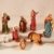 Dekoleidenschaft 11 TLG. Figuren-Set für die Weihnachtskrippe ca. 15 cm hoch, mit Jesuskind, Maria, Josef, die heiligen 3 Könige, Hirte mit Lamm, Engel, Schaf, Esel und Rind - 1
