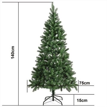 Deuba Weihnachtsbaum 140 cm Ständer Spritzguss künstlicher Tannenbaum Christbaum Baum Tanne Edeltanne Christbaumständer PE - 8