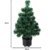 Deuba Weihnachtsbaum 60 cm Farbwechselspiel 9 Verschiedene Lichteffekte Glasfaser Christbaum Tannenbaum Klein Mini Tischbaum - 3