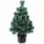 Deuba Weihnachtsbaum 60 cm Farbwechselspiel 9 Verschiedene Lichteffekte Glasfaser Christbaum Tannenbaum Klein Mini Tischbaum - 1