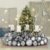 Deuba Weihnachtskugeln 100er Set Weihnachtsdeko matt glänzend Glitzer christbaumkugeln Silber Ø 3 4 6 cm innen außen - 2