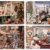 Diverse 4 unterschiedliche Weihnachten Platzdeckchen Platzset Platzmatte Tischset Nostalgie Retro 4 er - 1