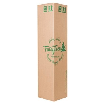 FairyTrees künstlicher Weihnachtsbaum ALPENTANNE Premium, Material Mix aus Spritzguss & PVC, Ständer aus Holz, 180cm, FT17-180 - 6