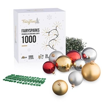 FairyTrees künstlicher Weihnachtsbaum ALPENTANNE Premium, Material Mix aus Spritzguss & PVC, Ständer aus Holz, 180cm, FT17-180 - 8