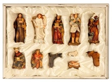 Geschenkestadl Krippenfiguren 11-teiliges Set Krippe Figuren bis 8,5 cm Weihnachten Maria Josef Jesus - 2
