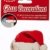 Ginger Ray Lustige Weihnachts-Glasdekorationen/Karte mit Weihnachtsmannmützen (10 Stück), rot - 2