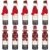 Gitua 10 Satz Weinflasche Abdeckung, Schöne Weihnachten Flaschen Hut und Schal Set für Weihnachtsfeier Tischdeko & Geschenkverpackung - 1