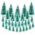 (H: 4.5cm+6.5cm+8.5cm+12.5cm) 30 Stück Mini Weihnachtsbaum Künstlich Klein Mini Tannenbaum Christbaum mit Ständer Weihnachtsdeko Weihnachten Tischdeko Winterdeko Geschenk Decoration oder Modellbau - 1