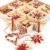 HEITMANN DECO Weihnachtsbaumschmuck aus Stroh - Stroh Baumbehang mit roten Akzenten - 25-teiliges Set - Christbaum Anhänger aus natürlichem Material - 2