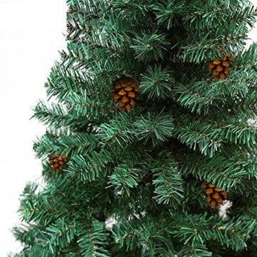 Hengda® Einzigartiger Künstlicher Weihnachtsbaum Baum Dekobaum Kunstbaum mit Ständer Christbaum 120CM Tannenbaum Grün - 3