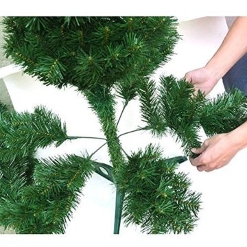 Hengda® Einzigartiger Künstlicher Weihnachtsbaum Baum Dekobaum Kunstbaum mit Ständer Christbaum 120CM Tannenbaum Grün - 5