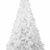 HENGMEI 210cm PVC Weihnachtsbaum Tannenbaum Christbaum Weiß künstlicher mit Metallständer ca.750 Spitzen Lena Weihnachtsdeko (Weiß PVC, 210cm) - 1