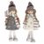 Ideen mit Herz Niedliche Winter-Püppchen | Weihnachtswichtel | Weihnachts-Deko | aus Holz, Filz und Strick | Winter-Kinder (Svenja | 14,5cm hoch | 2 Stück) - 1