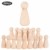 JNCH 20 STK Holzfiguren Mädchen Dekoration DIY Figuren Deko zum Basteln Holz Puppen Holzpuppen zum Bemalen Kegel Figurenkegel Holzkegel - 1