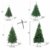Julido Weihnachtsbaum Kunstbaum künstlicher Baum Tannenbaum Dekobaum Christbaum Grün mit Ständer 150cm 500 Spitzen - 3