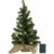 Kamaca LED Künstlicher Weihnachtsbaum Tannenbaum im Beutel mit Timer und 10 warm weissen LED Höhe 45 cm zum individuellen Dekorieren (im Jute Sack 45 x 25 cm) - 4
