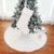 Kappha Weißer Plüsch Weihnachtsbaum Rock Christbaumdecke Rund Weiß Weihnachtsbaumdecke Christbaumständer Teppich Decke Weihnachtsbaum Deko, 122 cm - 3