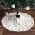 Kappha Weißer Plüsch Weihnachtsbaum Rock Christbaumdecke Rund Weiß Weihnachtsbaumdecke Christbaumständer Teppich Decke Weihnachtsbaum Deko, 122 cm - 4